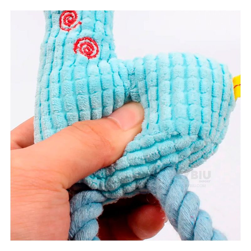 RYBIU IMPORT - Juguete Infantil Jirafa de Mascota de Color Celeste