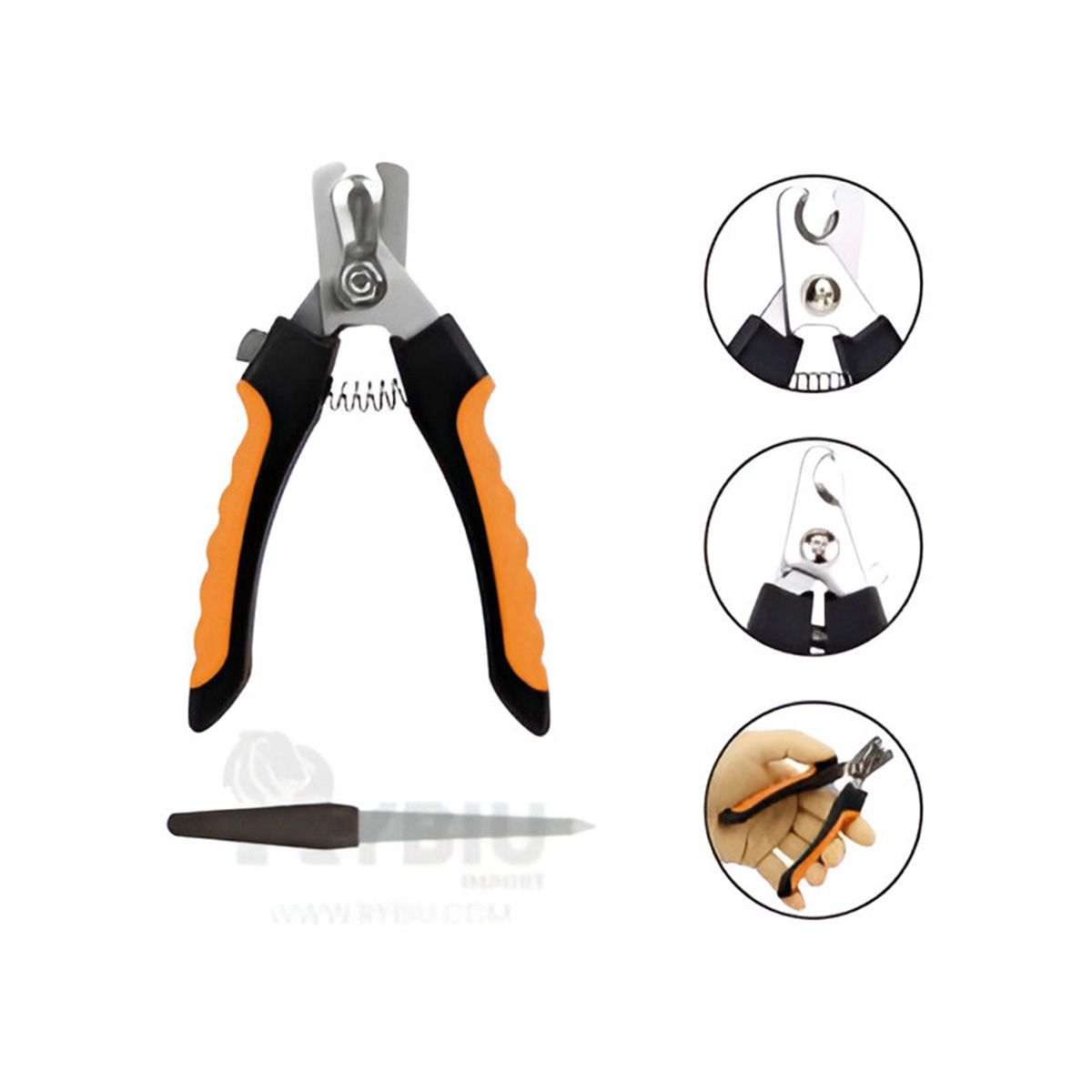 RYBIU IMPORT - Tijera para Uña de Perro en Anaranajado Y+MiniAgenda