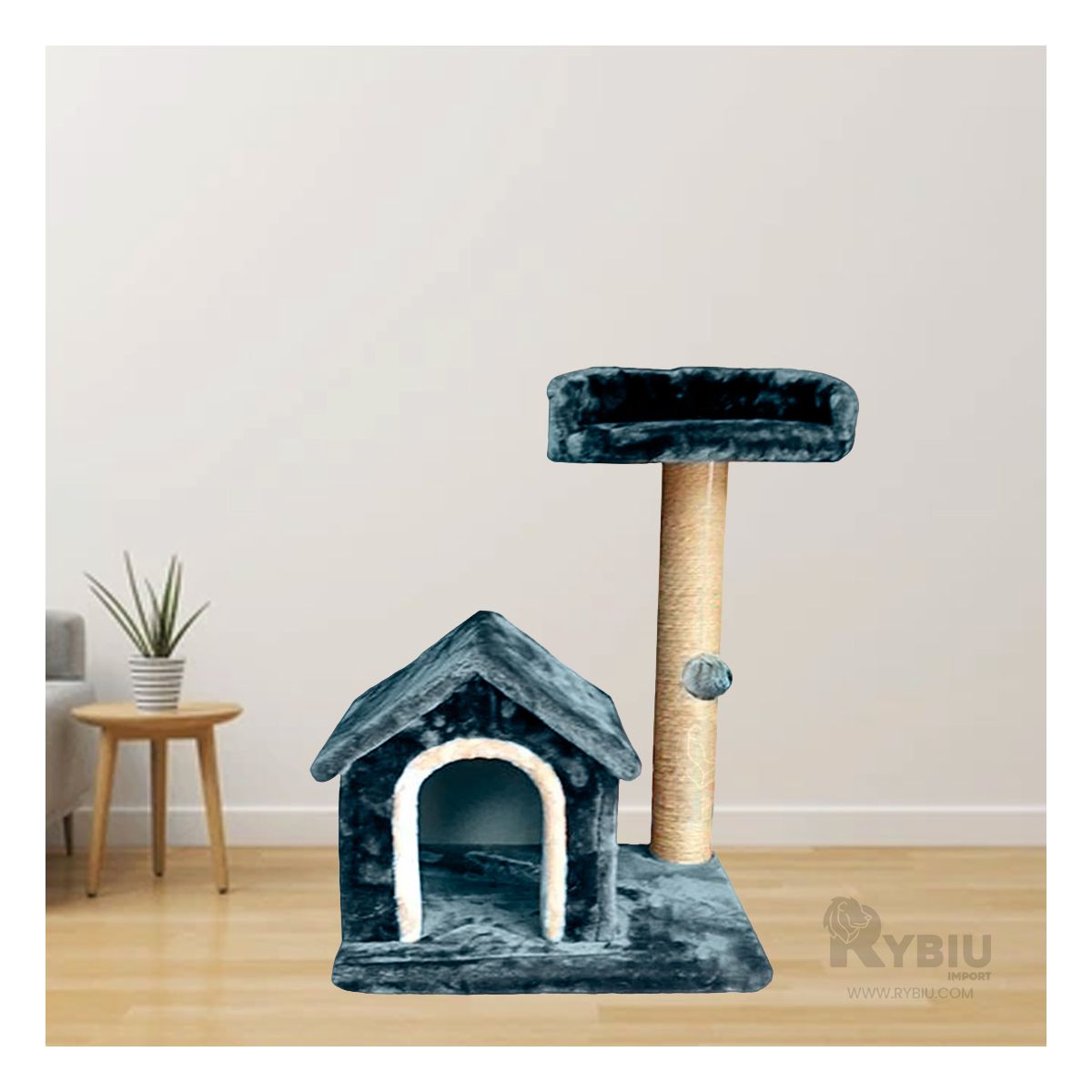 GENERICO - Gym con Espacios de Juego para Felino Azul Y+Regalo Stickers