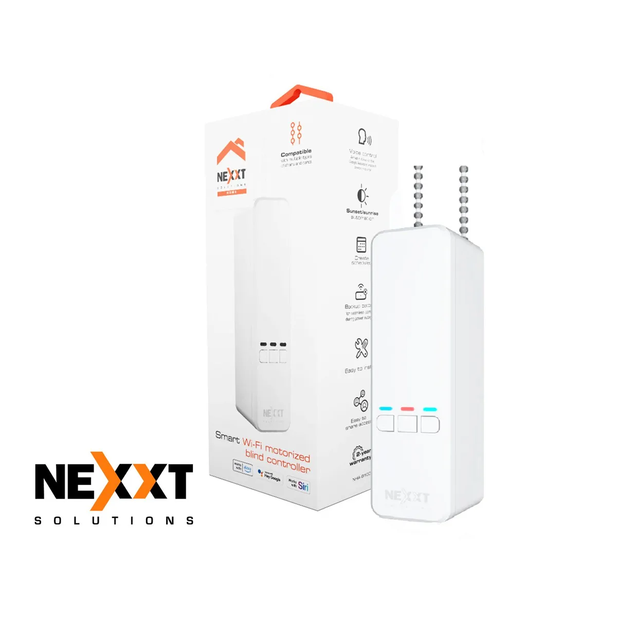 Nexxt Solutions - Controlador Smart para persianas Nexxt NHA-B100 Regulador luznatural Control Voz