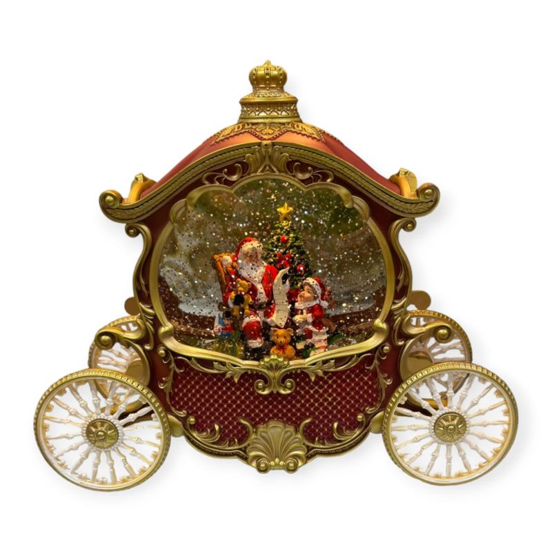 GENERICO - Carrusel Navideño Con Luces 22 cm x 26 cm