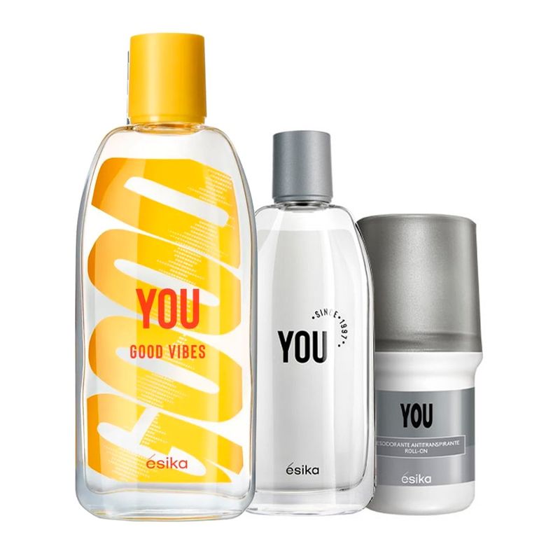 ESIKA - YOU Good Vibes Fragancia Unisex 90ml con You y Deo