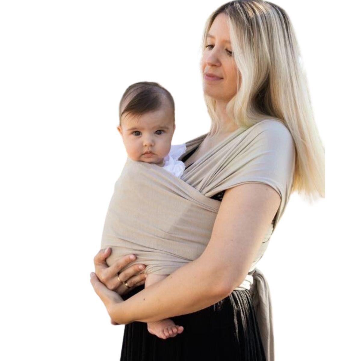 GENERICO - Fular Porta Bebe 2 pieza Beige