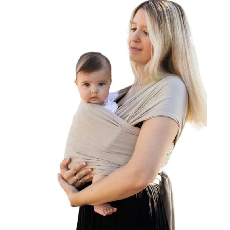 GENERICO - Fular Porta Bebe 2 pieza Beige