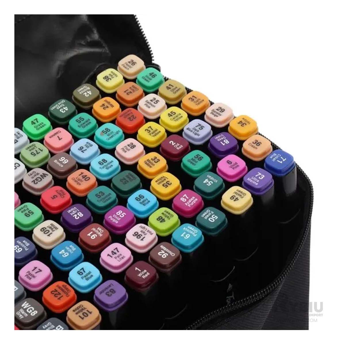 RYBIU IMPORT - Set Artistico de Plumones de Doble Punta de 120 Unidades