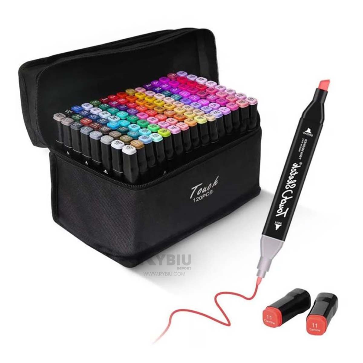 RYBIU IMPORT - Set de Varios Plumones de 120 Unidades Y+Regalo Agendita