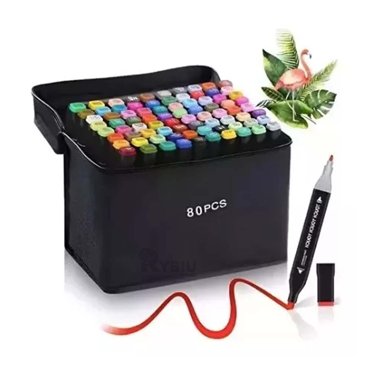 RYBIU IMPORT - Set de Varios Plumones de 80 Unidades Y+Regalo Agendita