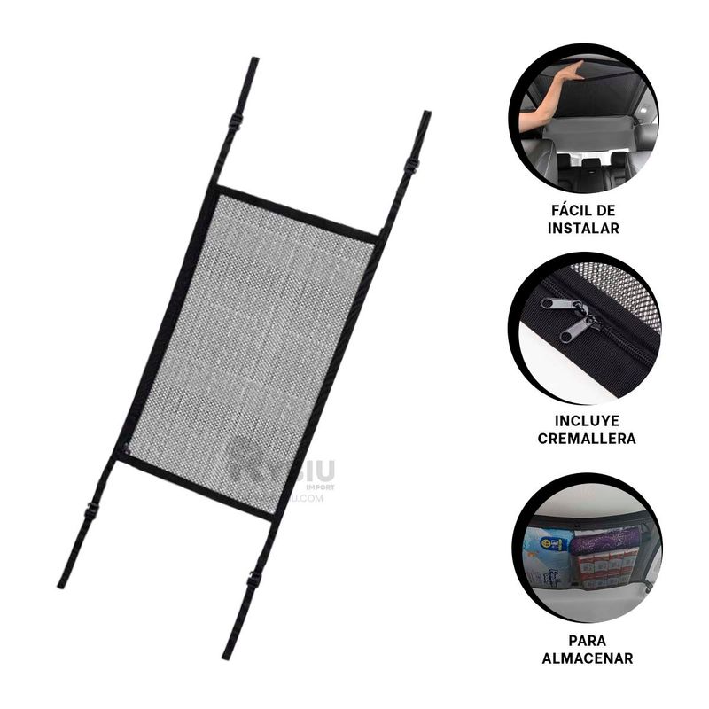 RYBIU IMPORT - Malla de Material Duradero en Negro Y+Papel de Regalo