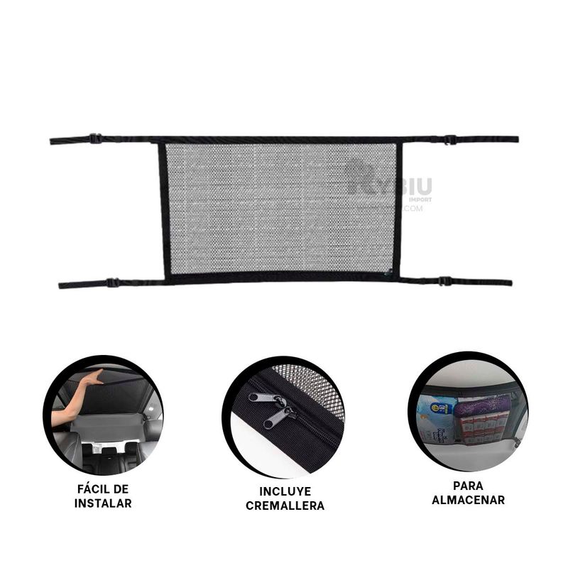 RYBIU IMPORT - Malla para Orden Util en Carro de Negro Y+Regalo Stickers