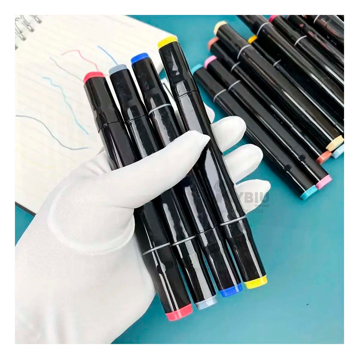 GENERICO - Marcadores Ideales de 48 Unidades Y+Banderitas Adhesivas