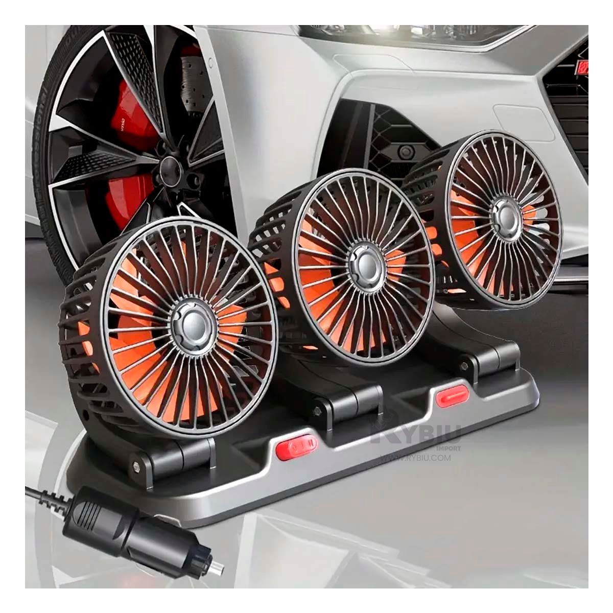 GENERICO - Soplador para Vehiculos en Tono Negro Y+Post-it Adhesivos