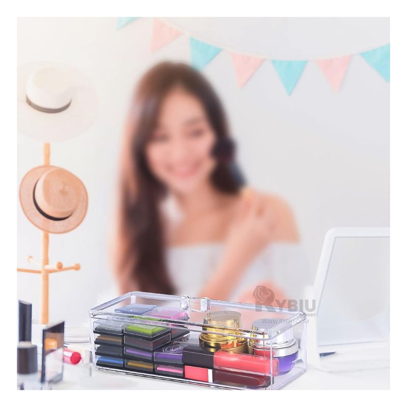 GENERICO - Caja para Organizar con Tapa Transparente Y+Papel de Regalo