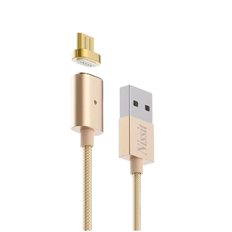 GENERICO - Cable USB Magnético para Smartphone Celular  Gold