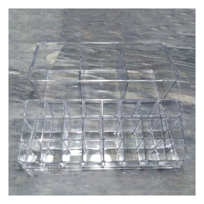 GENERICO - Caja Organizadora de Acrilico para Labiales Transparente