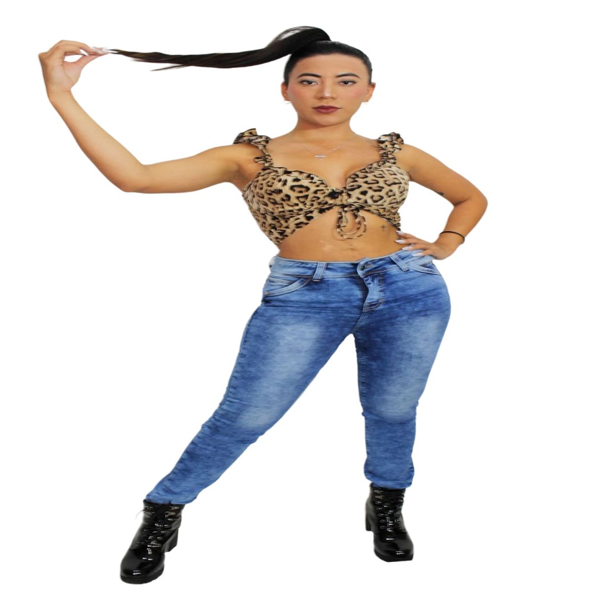 GENERICO - PANTALON SKINY  DAMA-AZUL CLARO