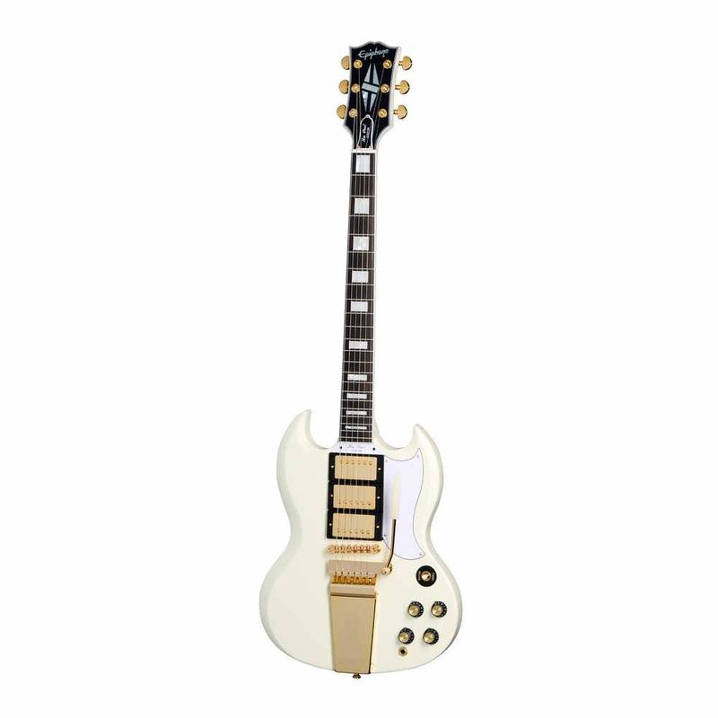 EPIPHONE - Guitarra Custom 1963 SG-ECSGC63CWVGM1-Classic White VOS