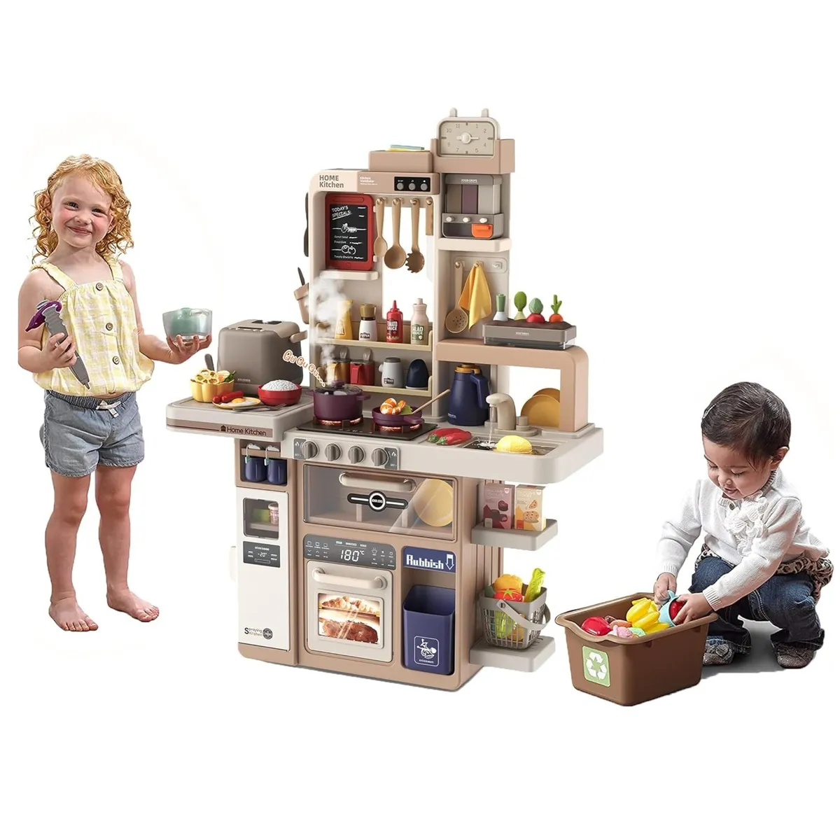 GENERICO - Cocina con vapor de sonidos reales y luz 88pz