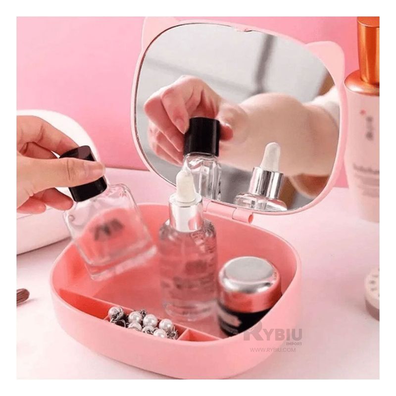 GENERICO - Organizador con Divisionesen Tonalidad Rosado