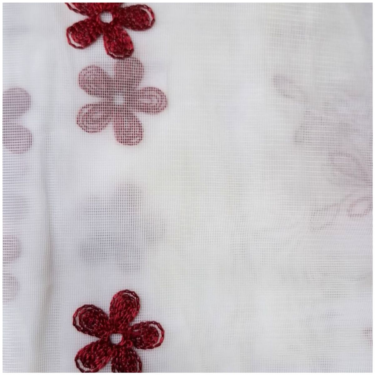 INSPIRA MARKET - Cortina de Voile cortina elegante 140 X 240 cm SET Flores