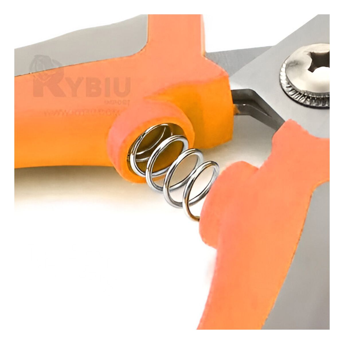 GENERICO - Tijera con Mango Comodo de Tono Anaranjado Y+Stickers