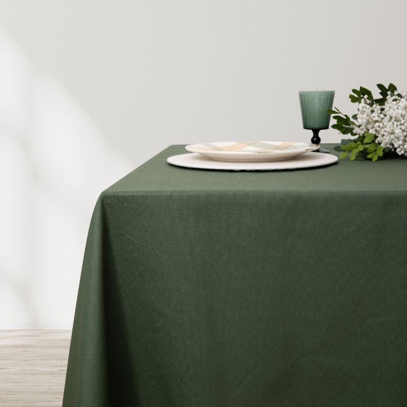 CASIOPIA - Mantel antimanchas rectangular 8 sillas LONETA VERDE