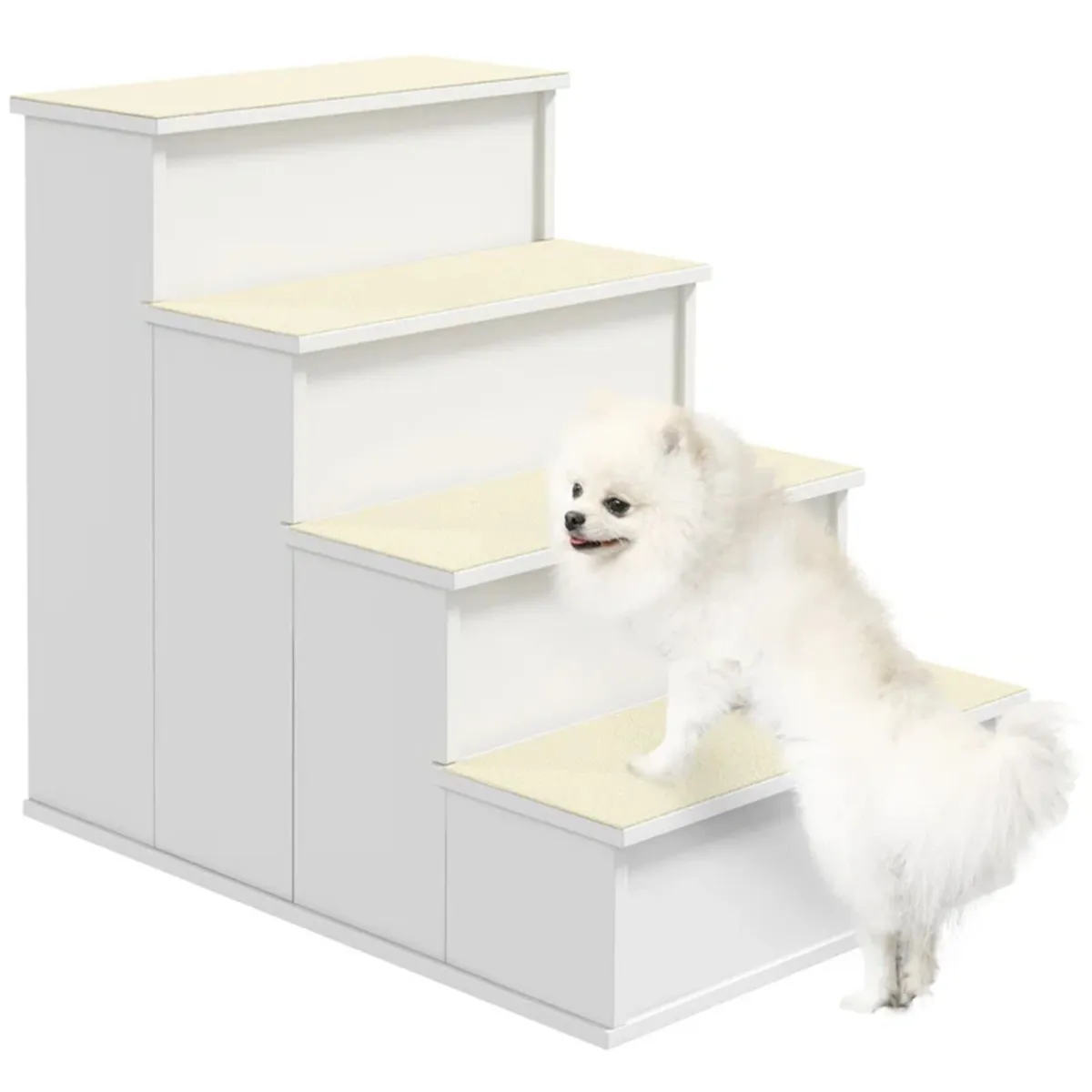 GENERICO - Escalera para Mascotas Isami Blanco R&R MUEBLES