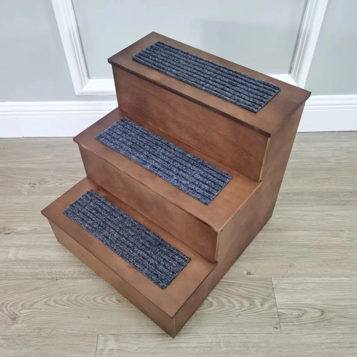 GENERICO - Escalera para Mascotas Taro Marrón 3 Escalones R&R MUEBLES