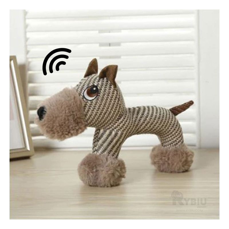 GENERICO - Peluche Tierno con Rayas Beige y Marron Y+Papel de Regalo