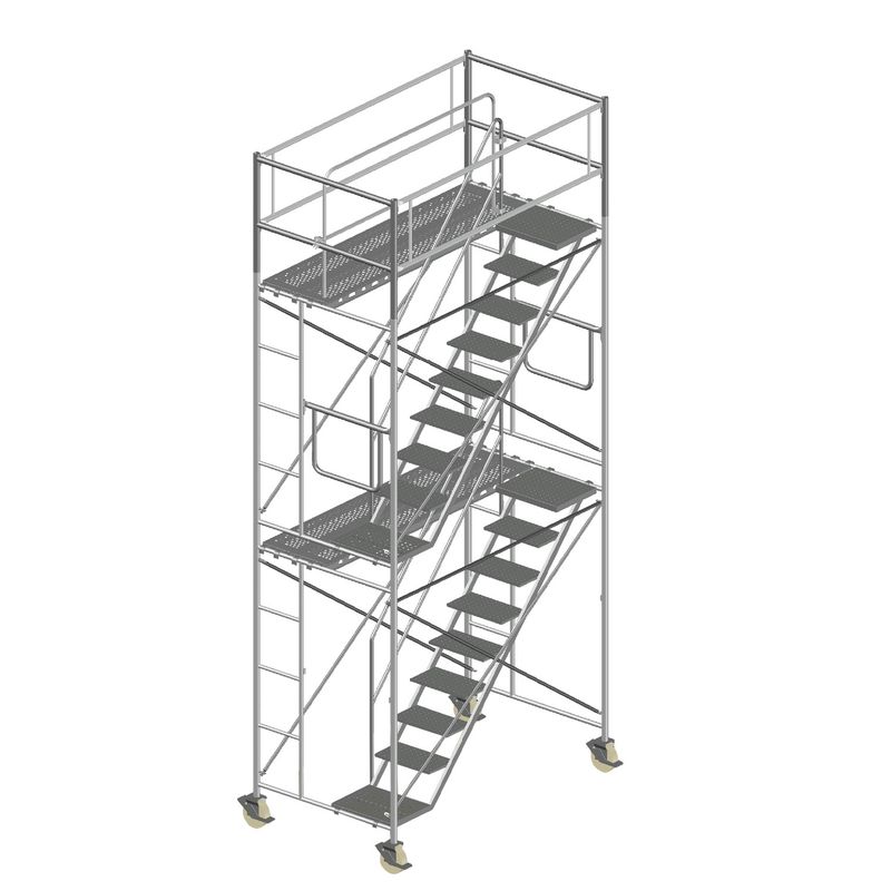 GENERICO - Andamio Torre de Acceso Móvil  H 4m + 1m de baranda