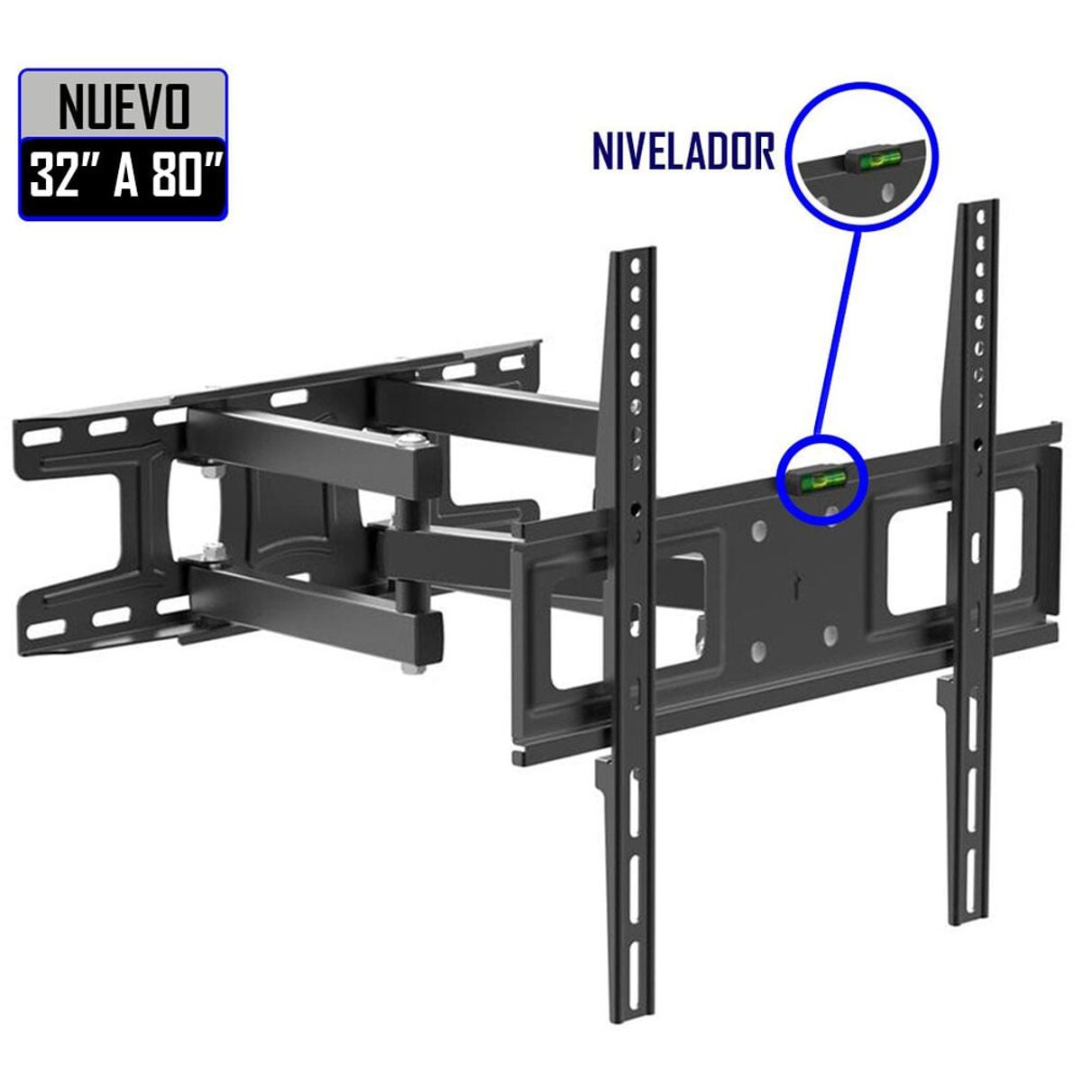 GENERICO - Rack 4 Brazos de 32" a 80" con Inclinación