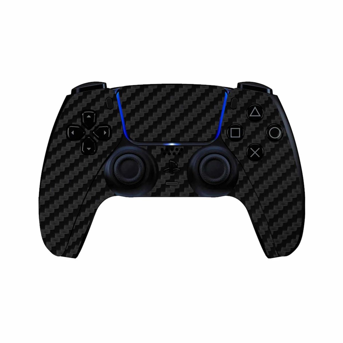 GENERICO - Skin Fibra de Carbono Negro para PS5 Slim Disk - Adhesivo Premium - Protección Anti-rayaduras