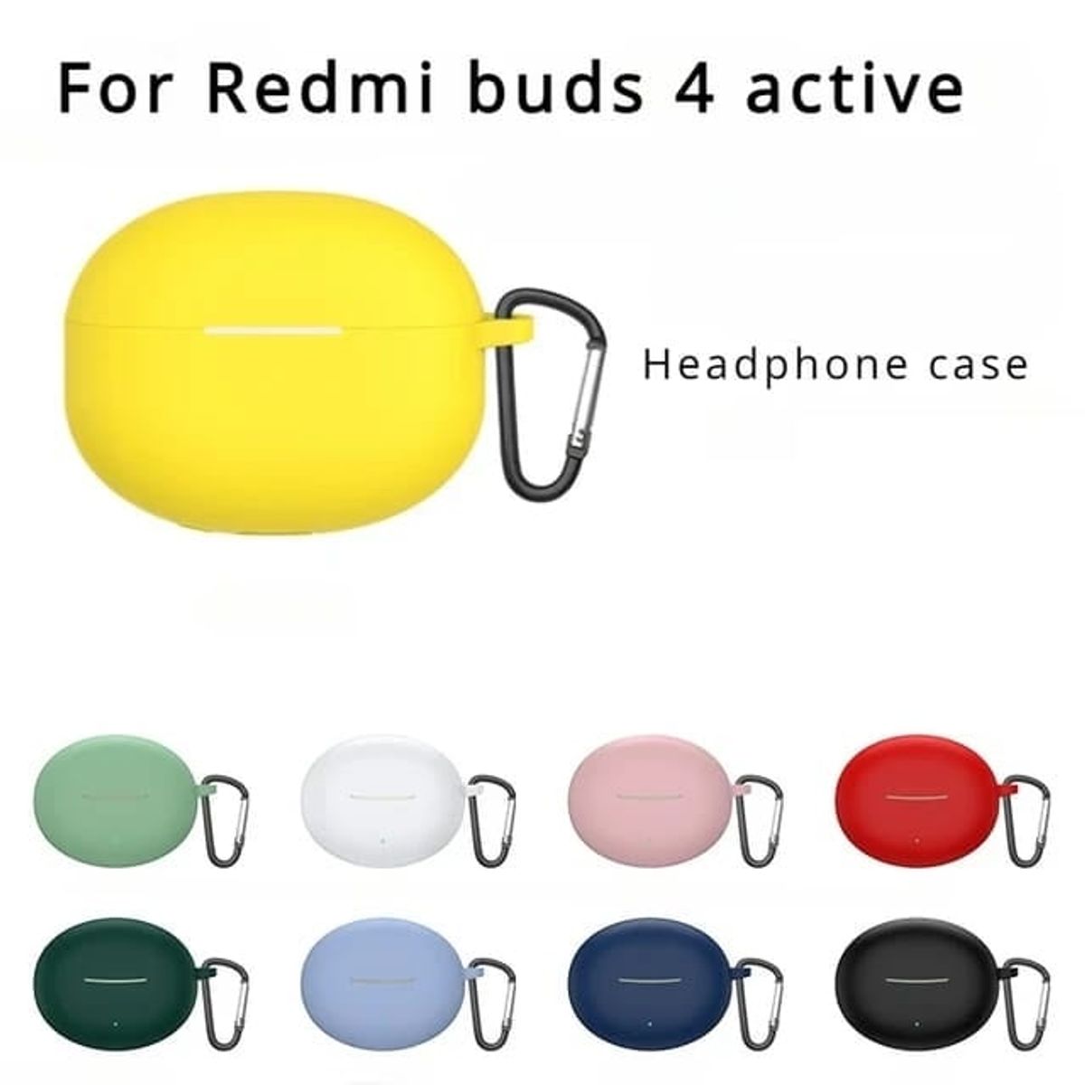 GENERICO - Case Estuche Funda para Xiaomi Redmi Buds 4 Active - Silicona Rosa