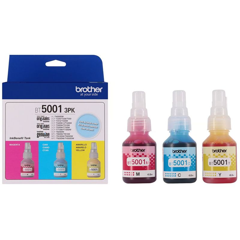 BROTHER - Pack de Tinta Brother - BT5001 3PK