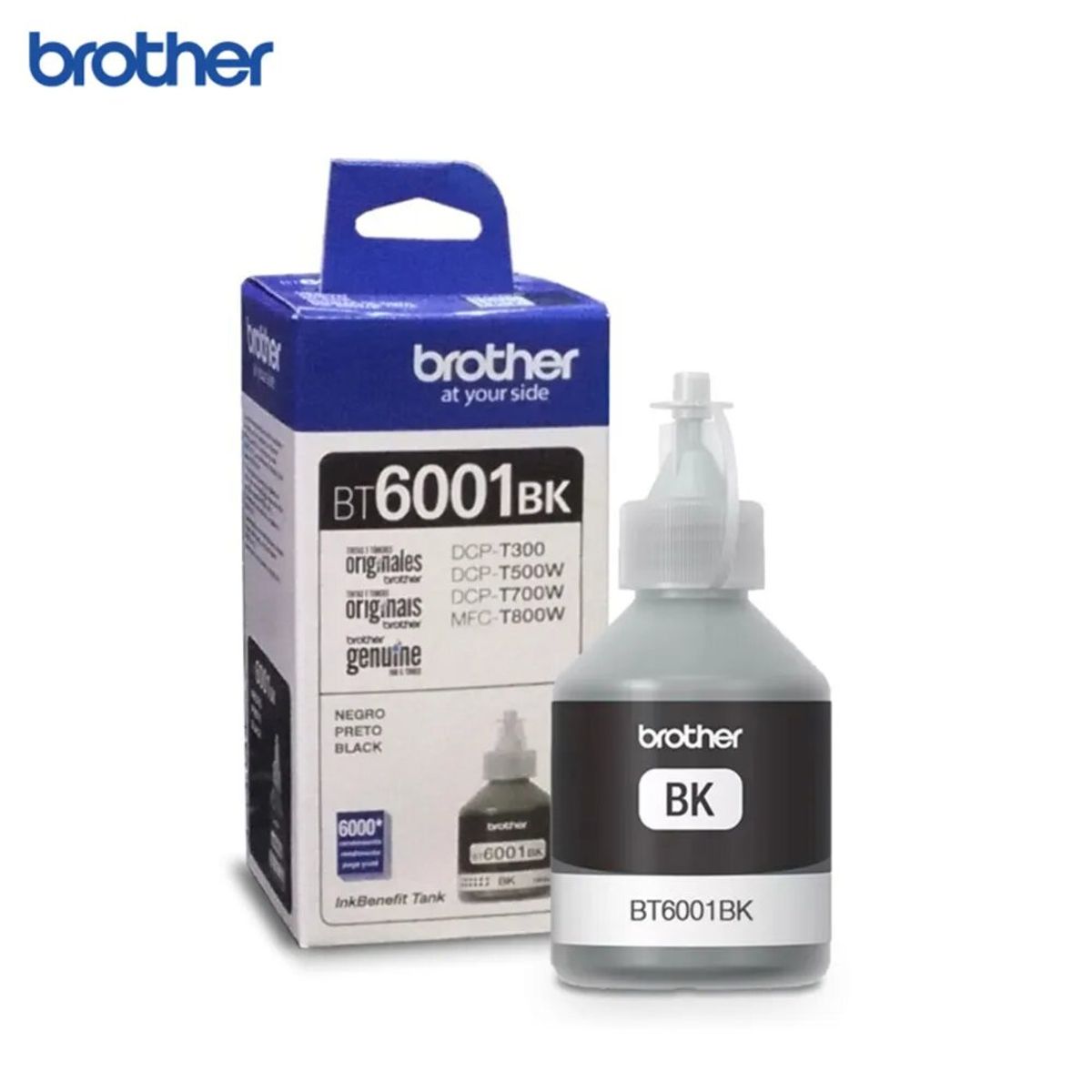 BROTHER - Tinta Original Brother BT-6001BK Black Para DCP-T300 DCP-T310