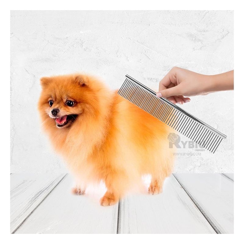 GENERICO - Peine Removedor de Nudos Pet en Platedo Y+Papel de Regalo