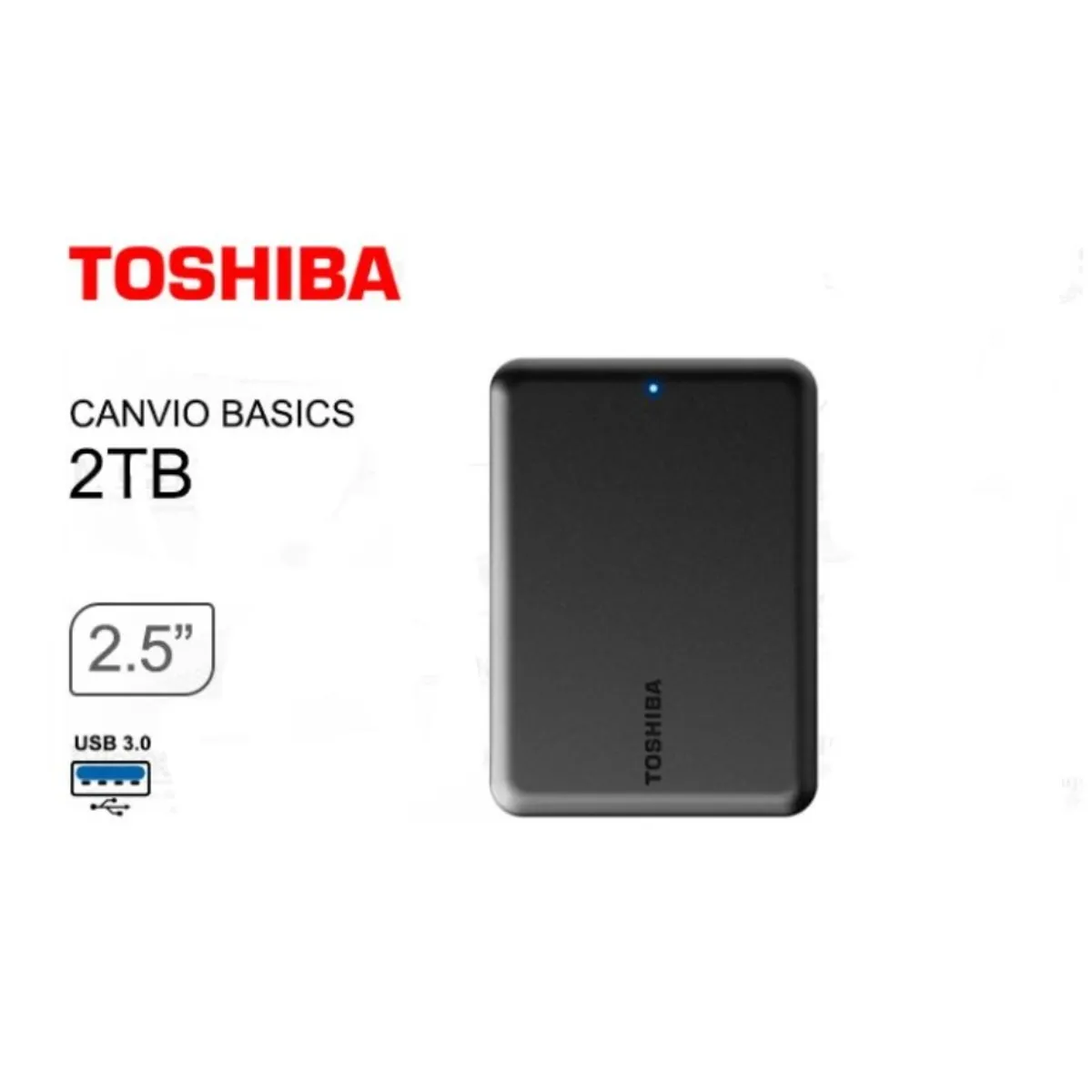 TOSHIBA - Disco Duro Externo Toshiba Canvio Basic 2TB