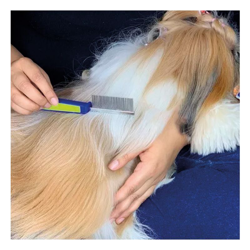 GENERICO - Peine Removedor de Pelos Azul y Amarillo Y+Papel de Regalo