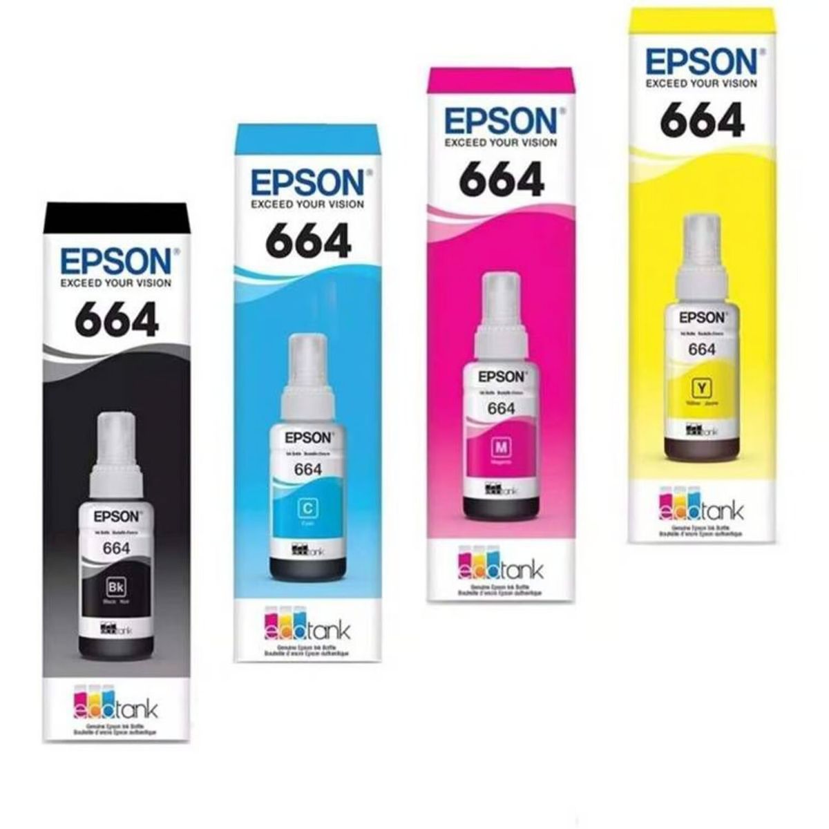 EPSON - TINTA EPSON 664 PACK DE 4 COLORES T664