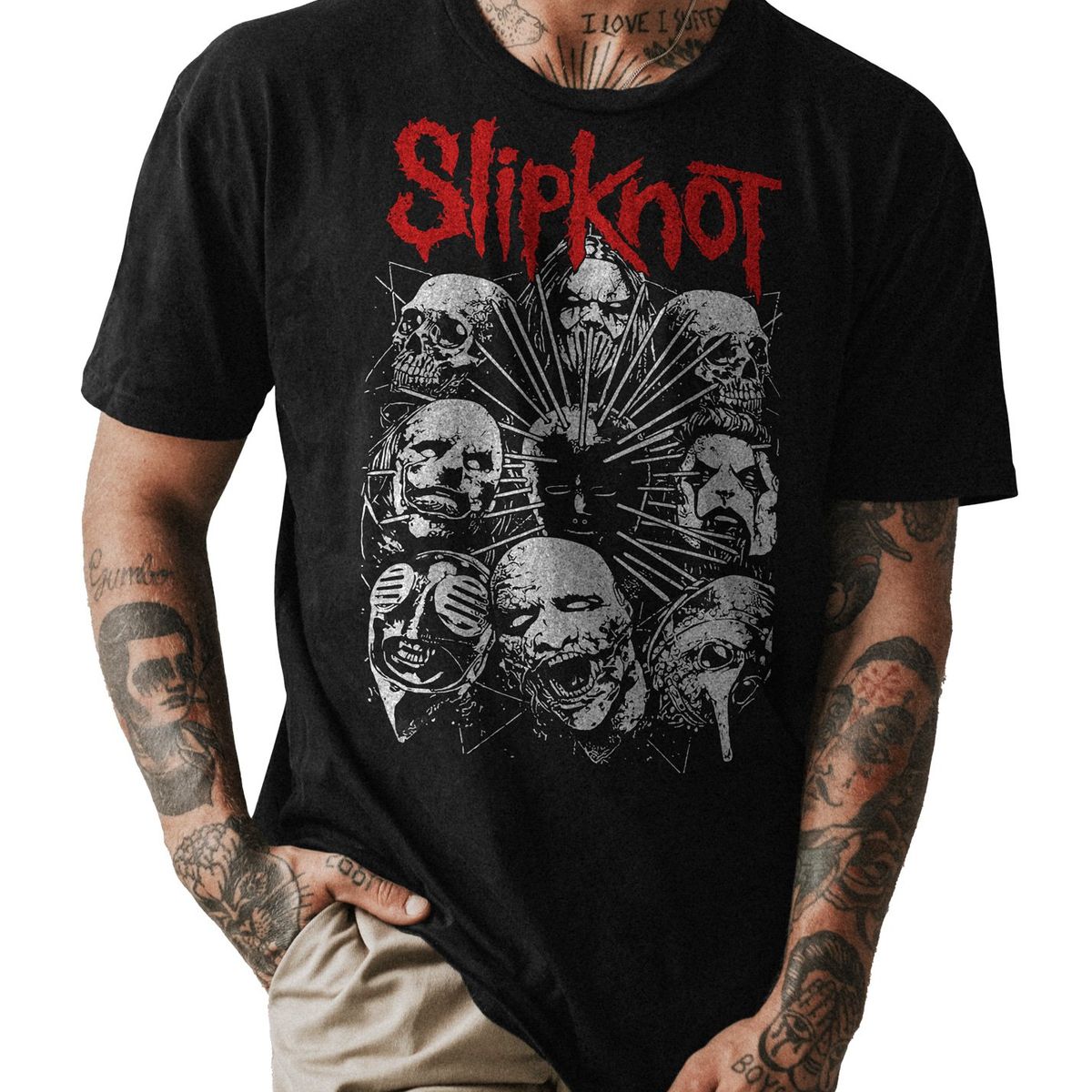 GENERICO - POLO CLASICO BANDA SLIPKNOT 01