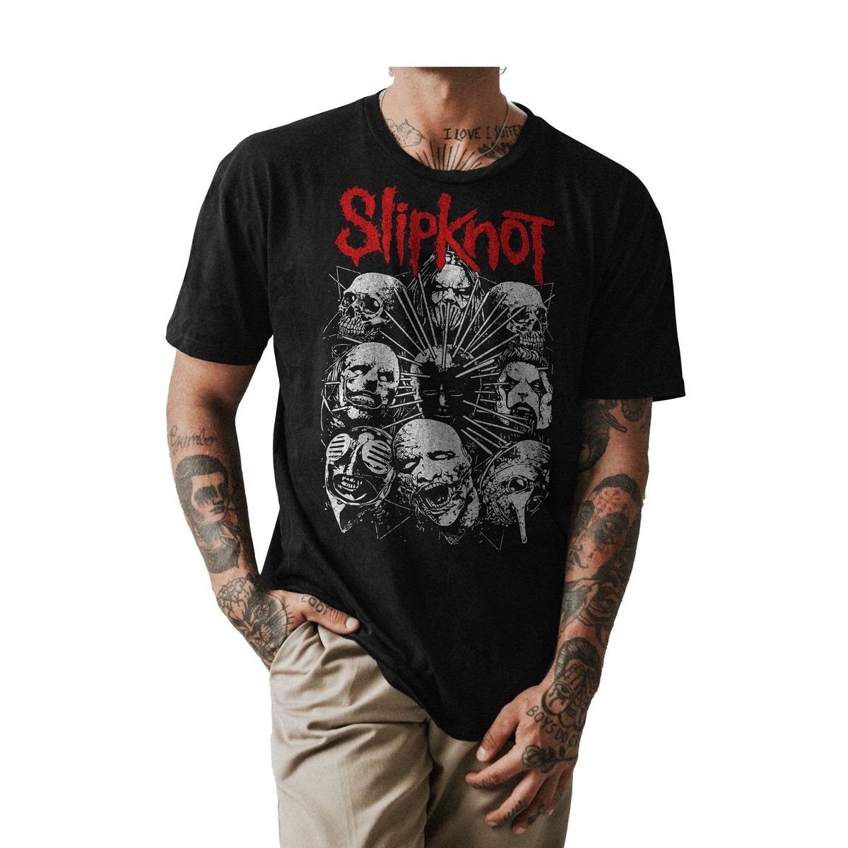 GENERICO - POLO CLASICO BANDA SLIPKNOT 01