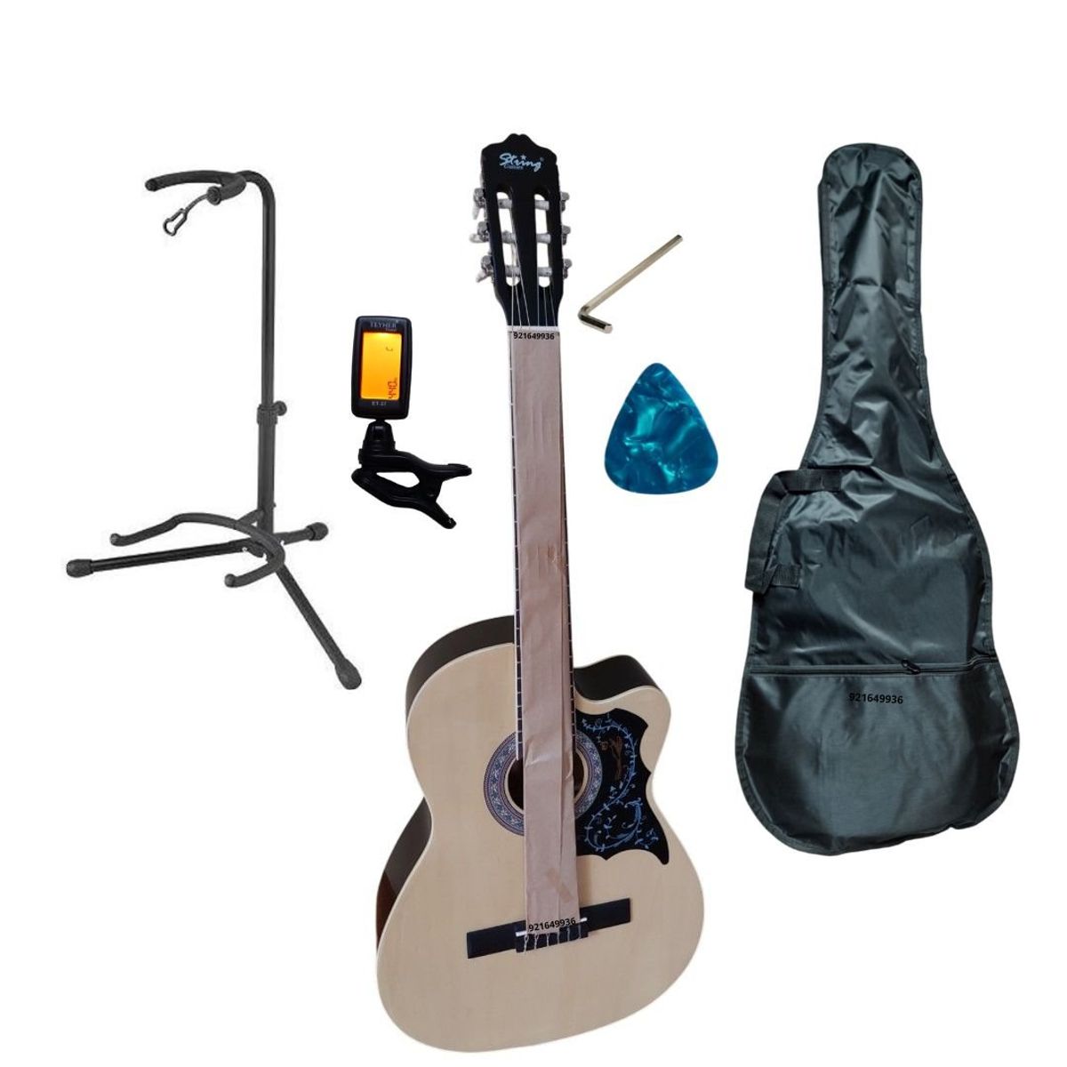 GENERICO - PACK DE GUITARRA ACUSTICA NYLON NATURAL