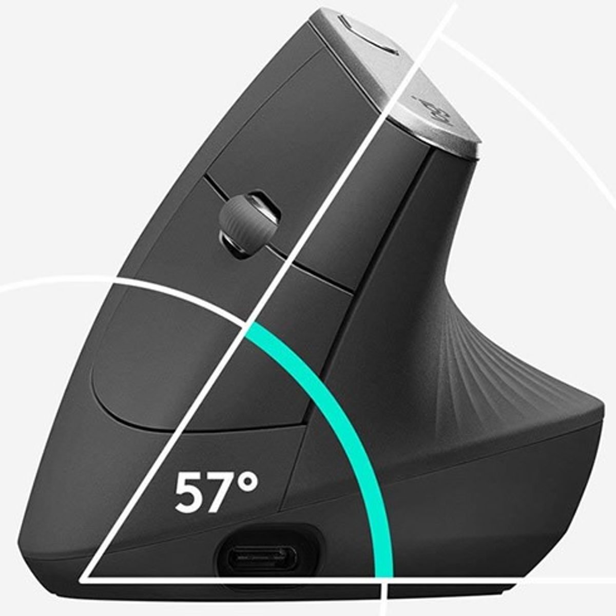 LOGITECH - Logitech MX Vertical Mouse Inalámbrico Ergonómico