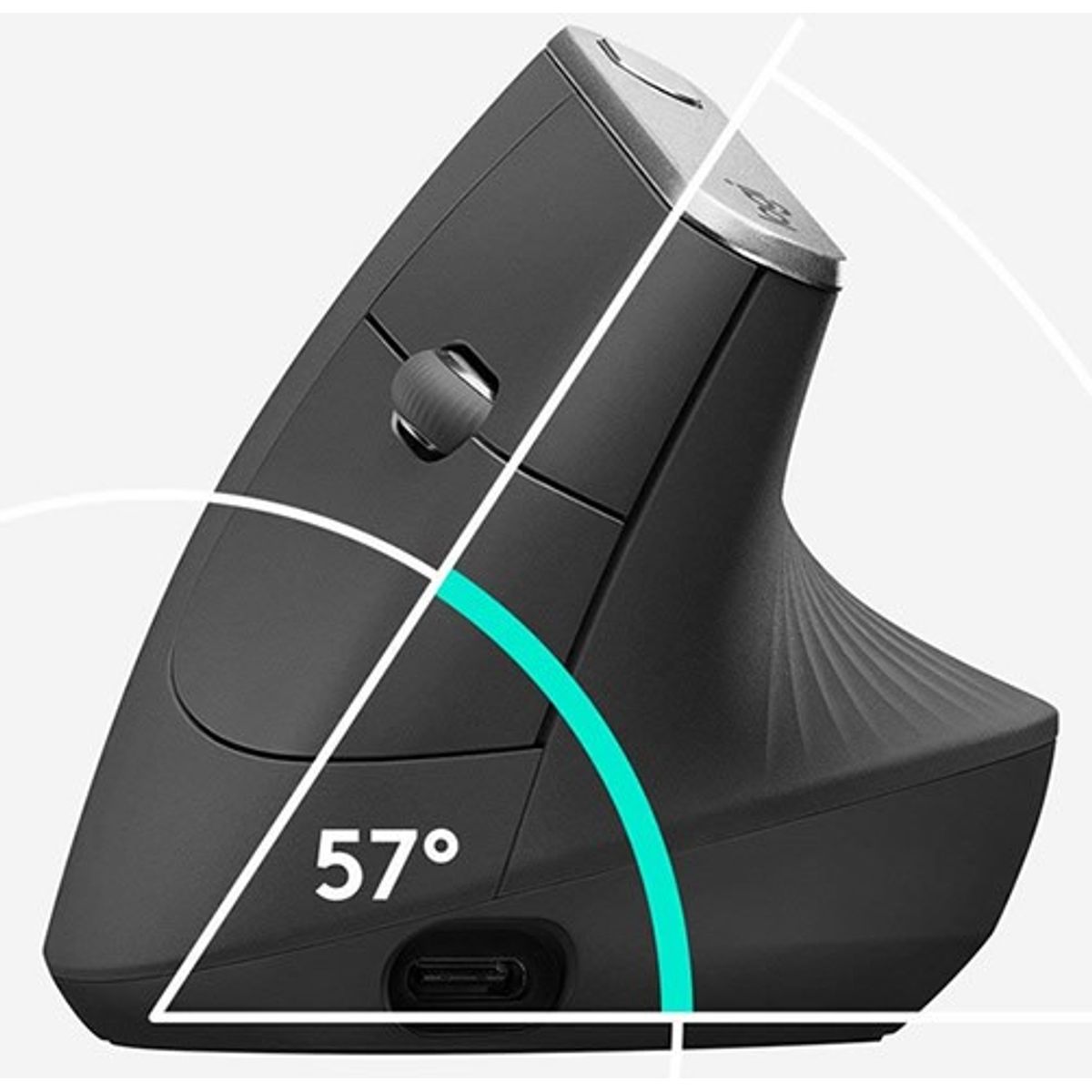 LOGITECH - Logitech MX Vertical Mouse Inalámbrico Ergonómico
