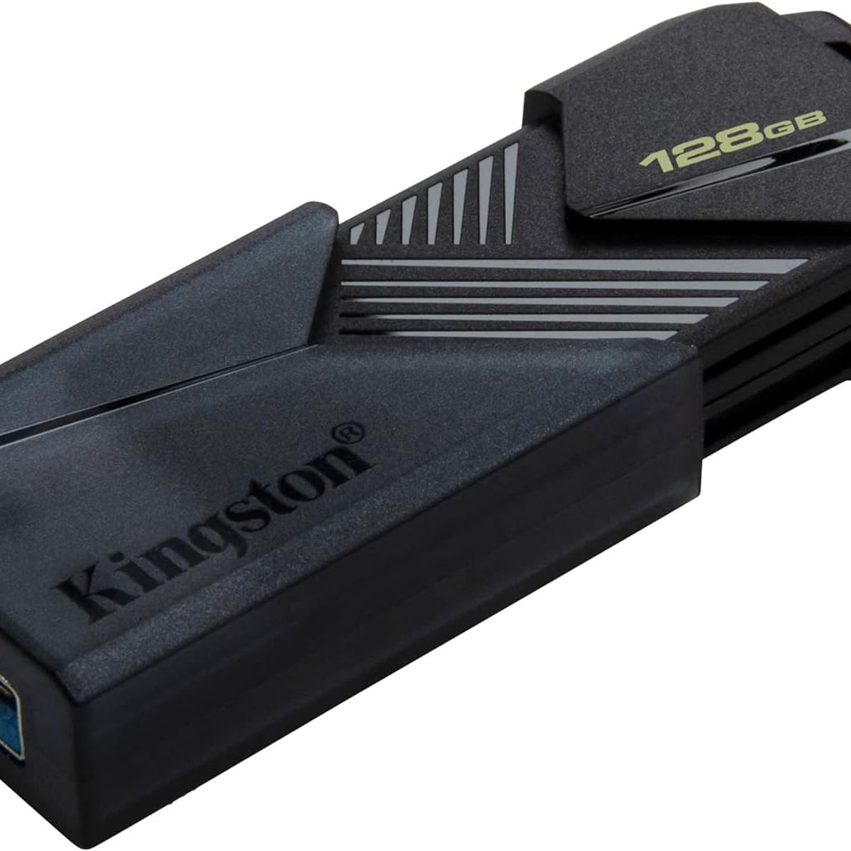 KINGSTON - MEMORIA USB KINGSTON DE 128GB ONIX RETRACTIL