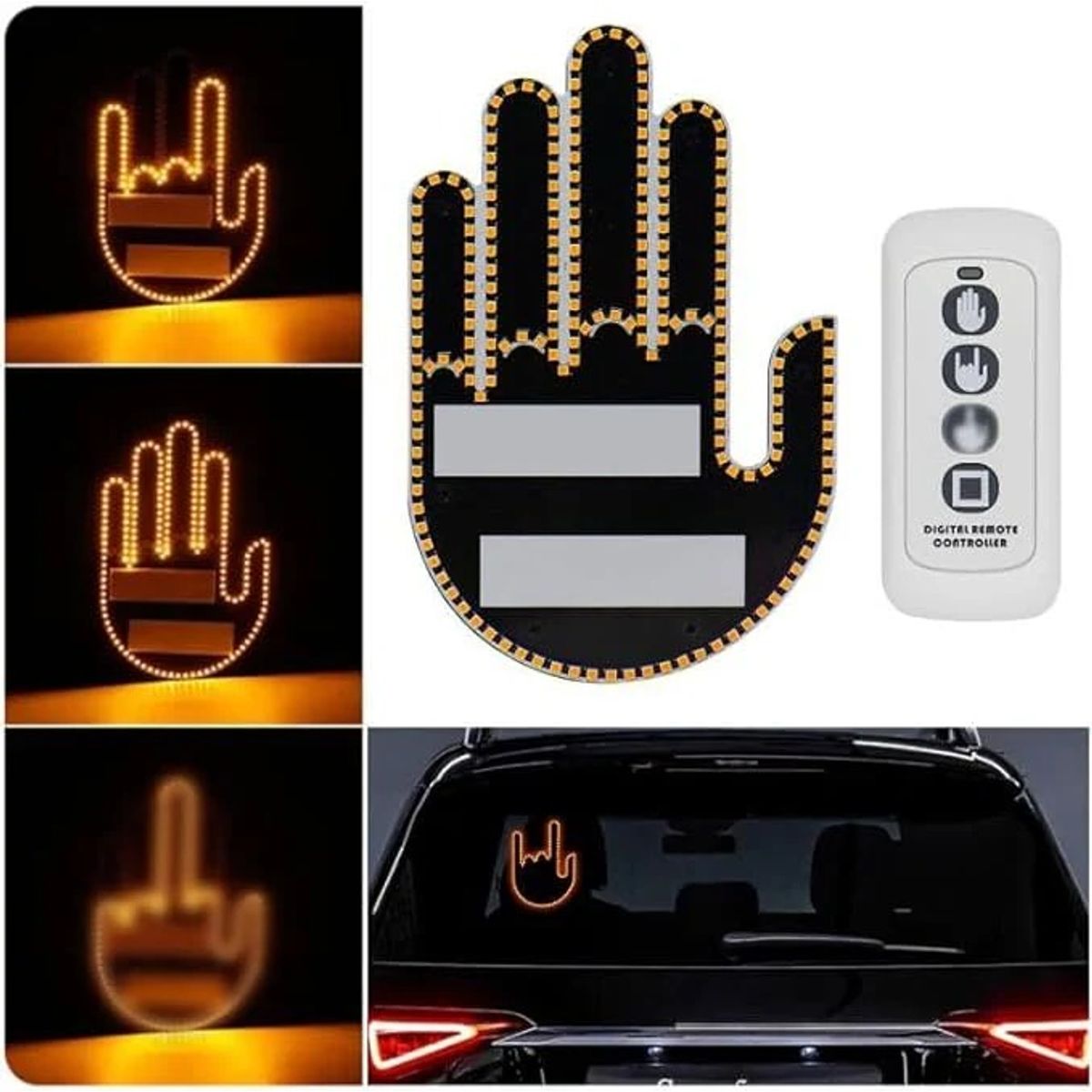 GENERICO - Mano de Luz LED con Gestos Luminoso para Auto con CONTROL