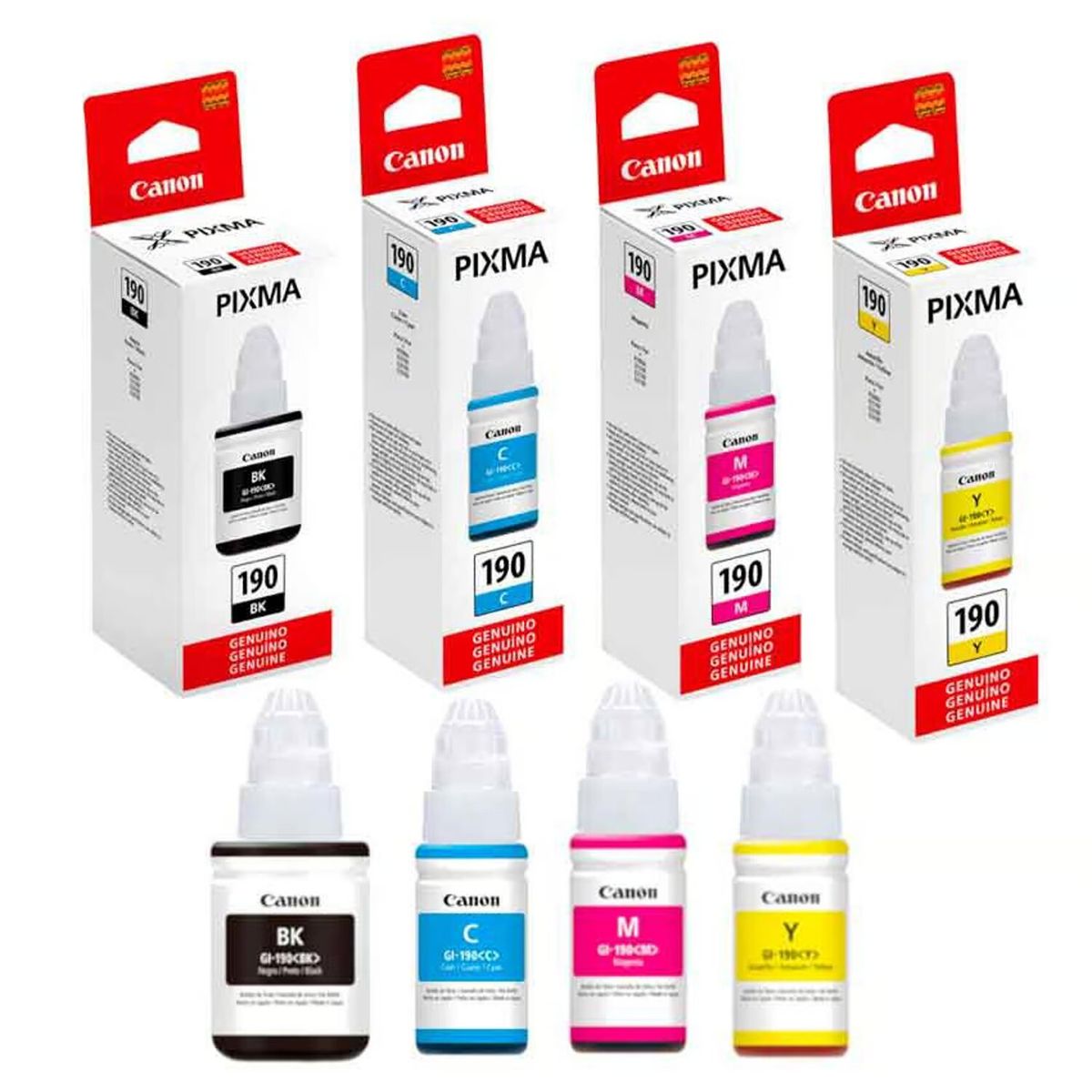 CANON - Kit De Tinta X4 GI-190 BKCYM - Original