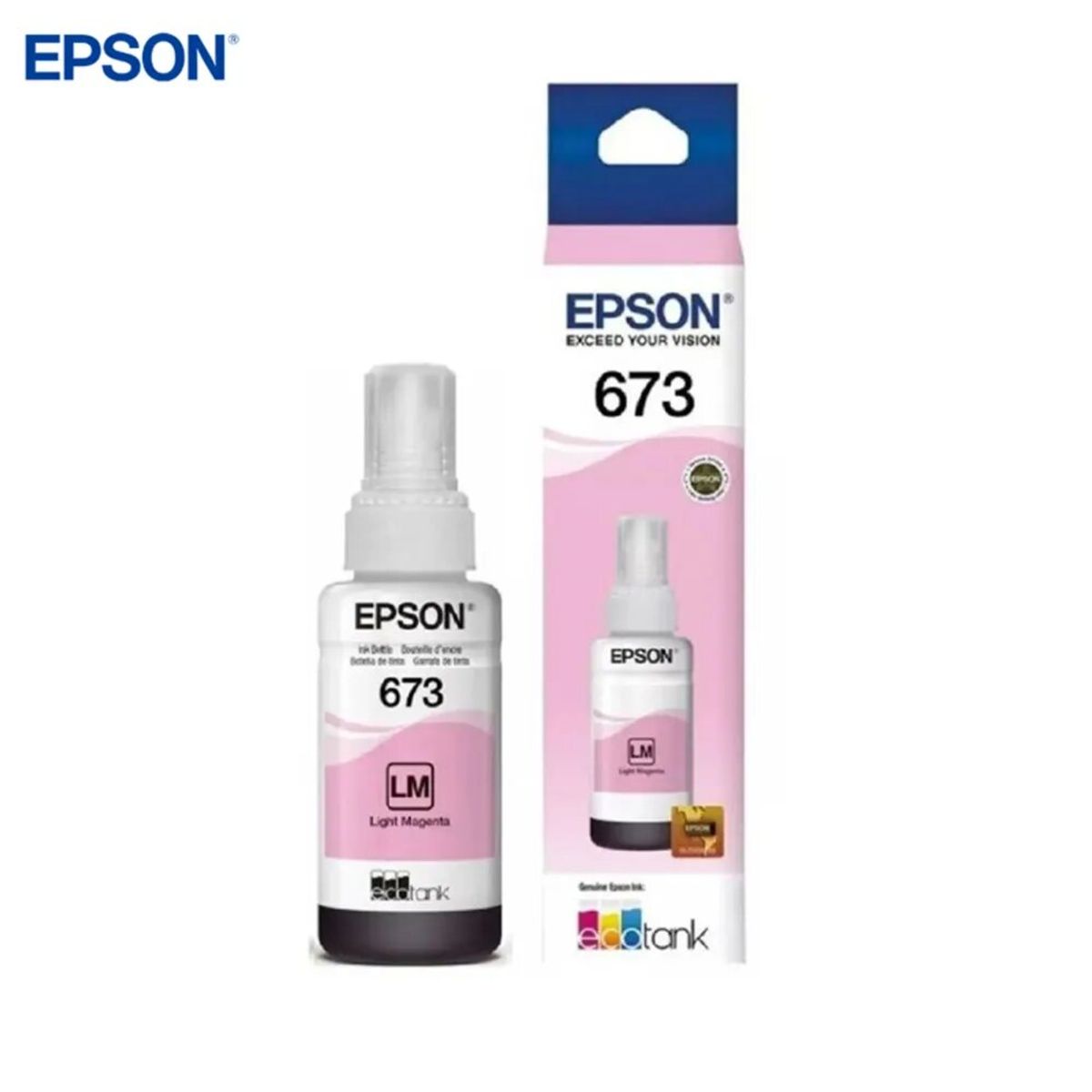 EPSON - TINTA EPSON 673 MAGENTA LIGHT (T673620) ORIGINAL