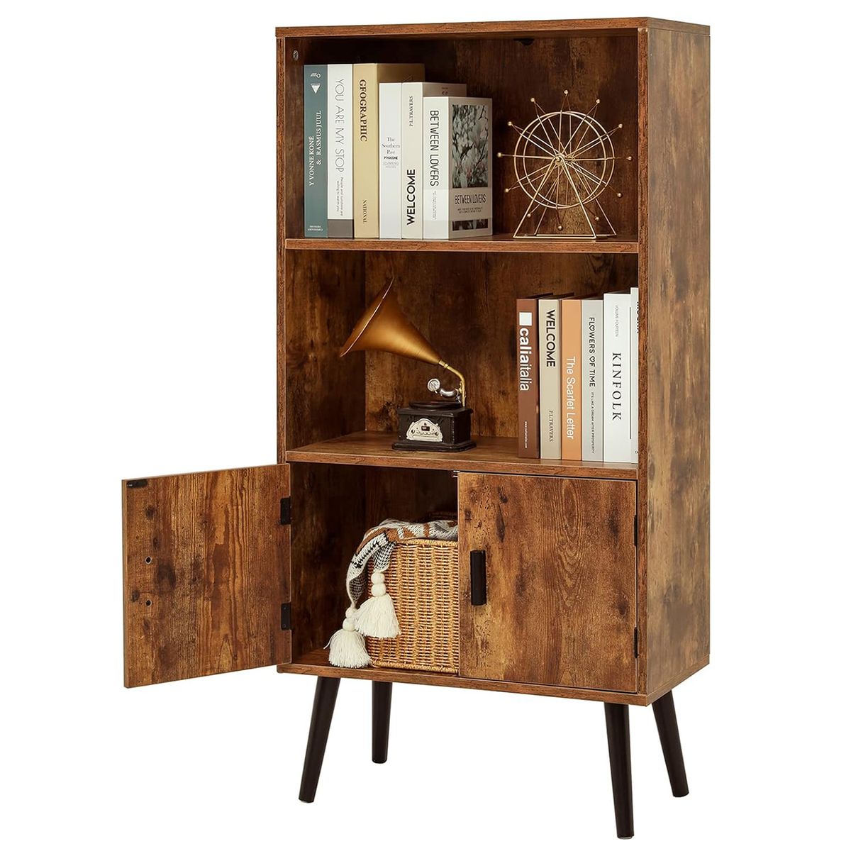 DIBA MUEBLES - Librero Kasimir Caramelo DIBA Muebles