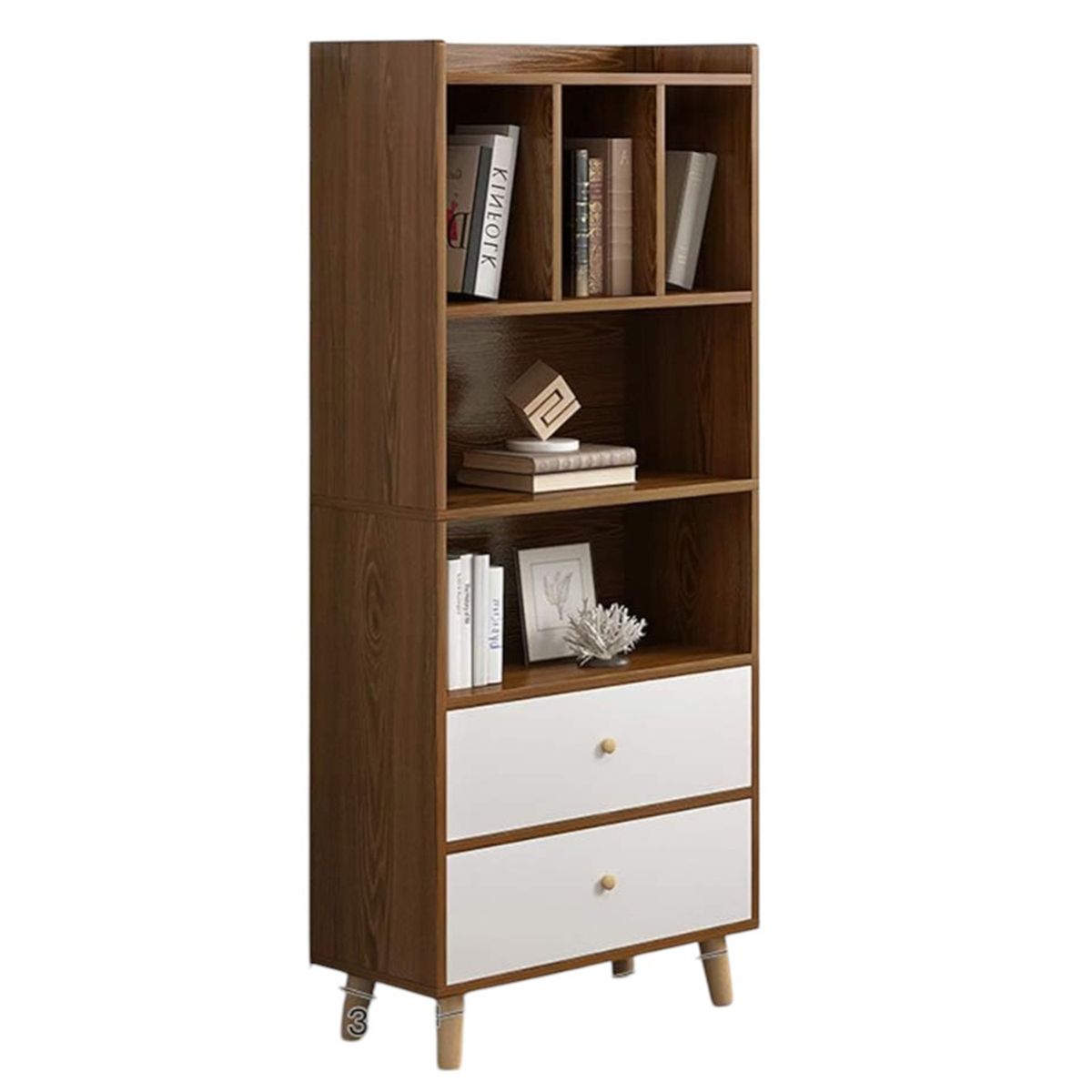 DIBA MUEBLES - Librero Moderno con 2Cj Kermit DIBA Muebles