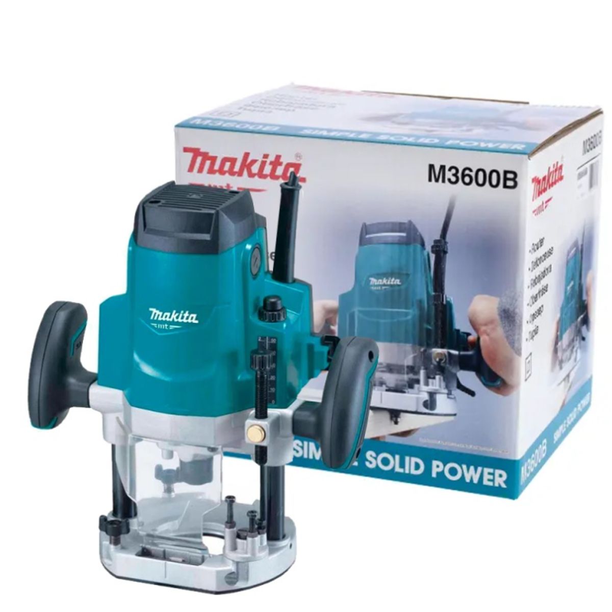 MAKITA MT - Ruteadora 1/2" 1650W 60 mm Makita MT M3600B
